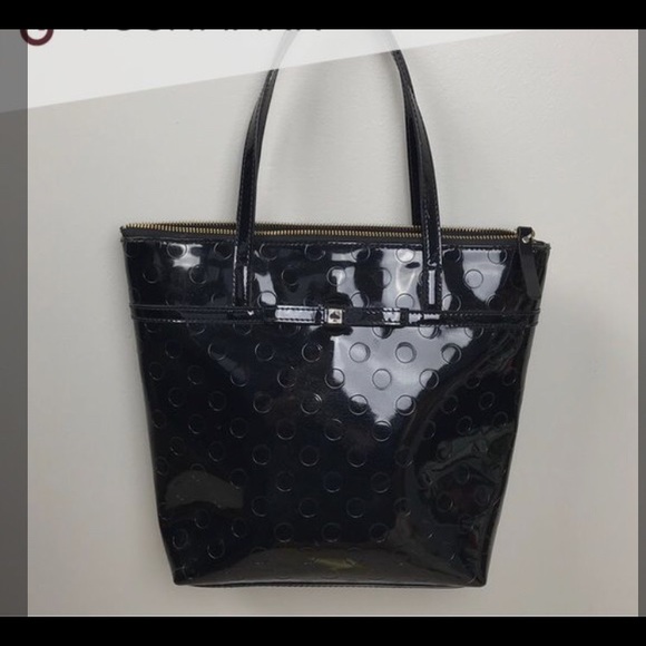 kate spade Handbags - Kate spade black patent mini tote